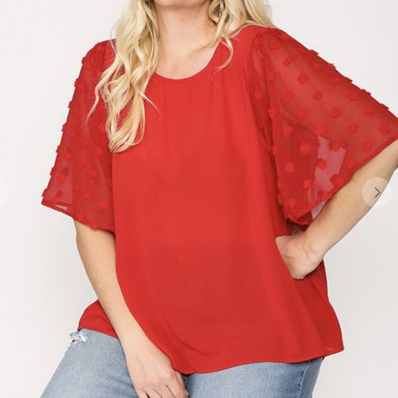 Lady In Red Top - Picture 2 of 3